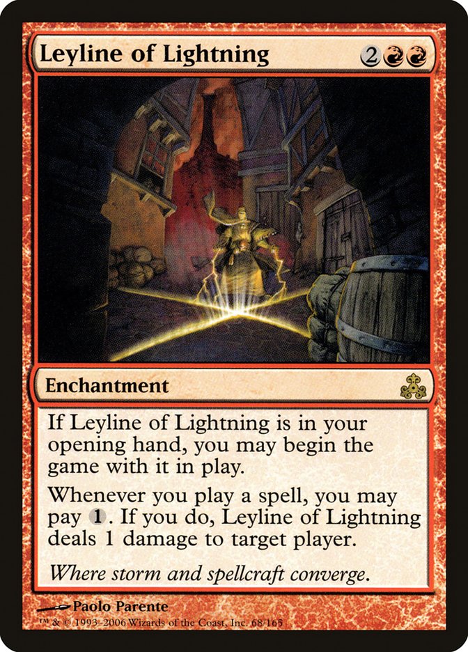 Leyline of Lightning [Guildpact] Foil