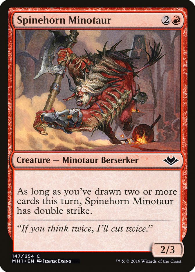 Spinehorn Minotaur [Modern Horizons] Foil