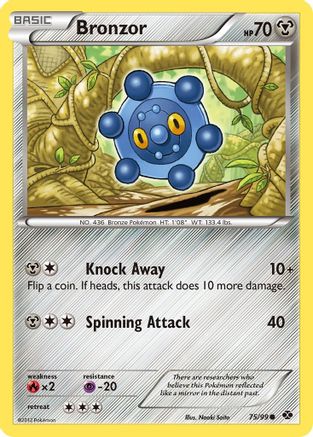 Bronzor (75/99) [Black & White: Next Destinies] Reverse Holofoil