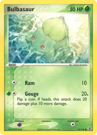 Bulbasaur (55/112) [EX: FireRed & LeafGreen] Reverse Holofoil