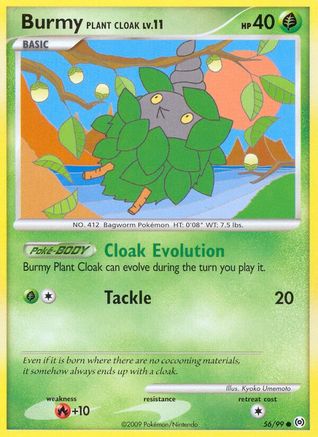 Burmy Plant Cloak (56/99) [Platinum: Arceus] Reverse Holofoil