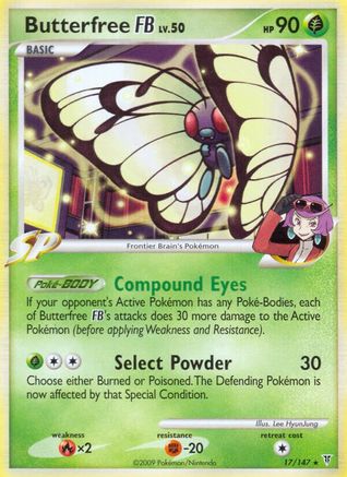 Butterfree FB (17/147) [Platinum: Supreme Victors] Reverse Holofoil