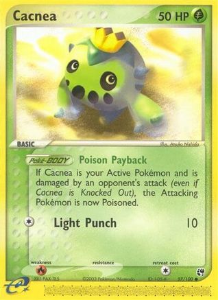 Cacnea (57/100) [EX: Sandstorm] Reverse Holofoil