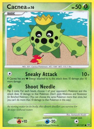 Cacnea (67/127) [Platinum: Base Set] Reverse Holofoil