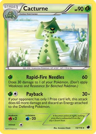 Cacturne (10/116) [Black & White: Plasma Freeze] Reverse Holofoil