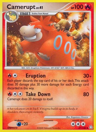 Camerupt (47/146) [Diamond & Pearl: Legends Awakened] Reverse Holofoil