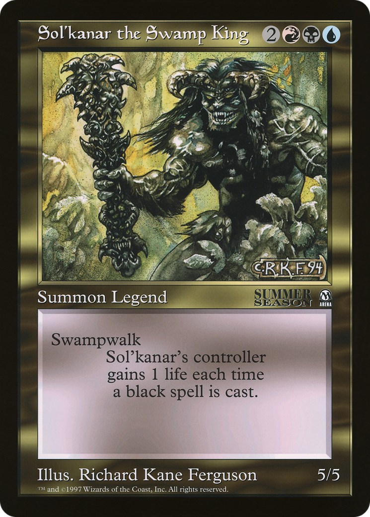 Sol'kanar the Swamp King  [Oversized League Prizes]
