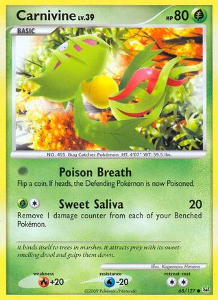 Carnivine (68/127) [Platinum: Base Set] Reverse Holofoil