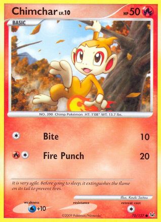 Chimchar (70/127) [Platinum: Base Set] Reverse Holofoil