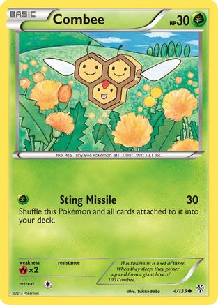 Combee (4/135) [Black & White: Plasma Storm] Reverse Holofoil