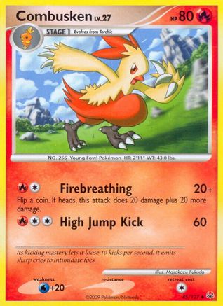 Combusken (45/127) [Platinum: Base Set] Reverse Holofoil