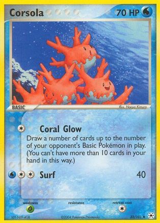 Corsola (32/101) [EX: Hidden Legends] Reverse Holofoil