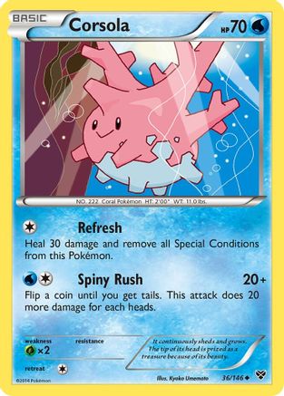 Corsola (36/146) [XY: Base Set] Reverse Holofoil
