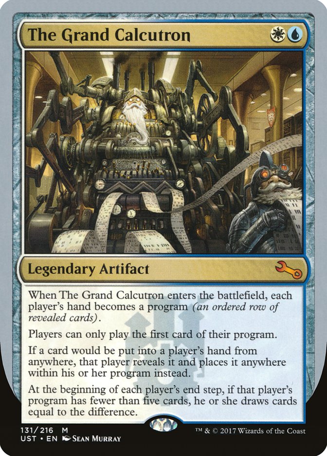 The Grand Calcutron [Unstable] Foil