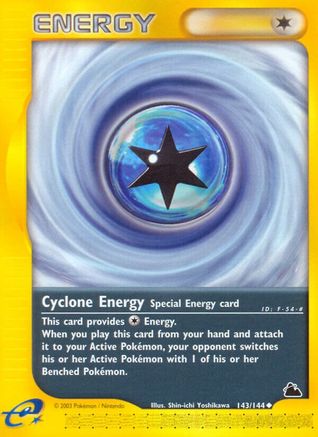 Cyclone Energy (143/144) [Skyridge] Reverse Holofoil