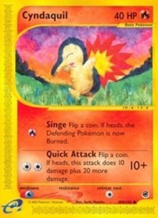 Cyndaquil (104/165) [Expedition: Base Set] Reverse Holofoil