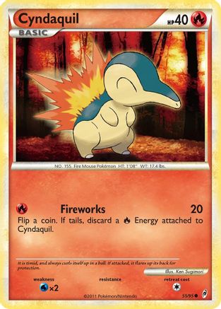 Cyndaquil (55/95) [HeartGold & SoulSilver: Call of Legends] Reverse Holofoil
