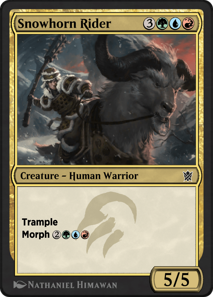 Snowhorn Rider  [Khans of Tarkir]