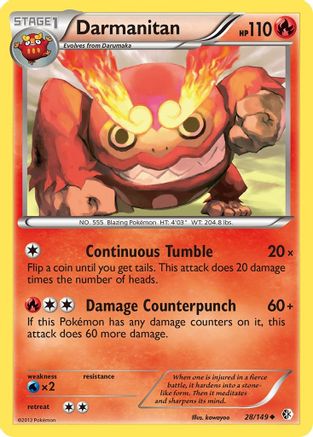 Darmanitan (28/149) [Black & White: Boundaries Crossed] Reverse Holofoil