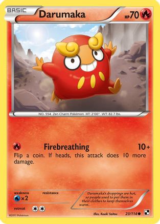 Darumaka (23/114) [Black & White: Base Set] Reverse Holofoil