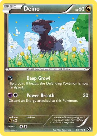 Deino (97/113) [Black & White: Legendary Treasures] Reverse Holofoil