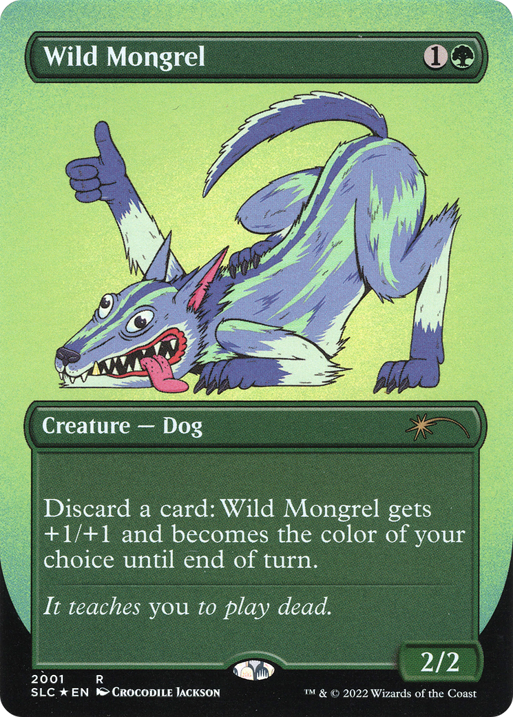 Wild Mongrel  [Secret Lair Countdown Kit] (Borderless) Foil