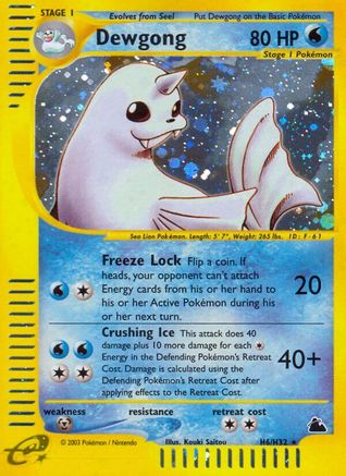 Dewgong (H6/H32) [Skyridge] Reverse Holofoil