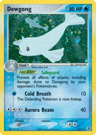Dewgong (3/112) [EX: FireRed & LeafGreen] Reverse Holofoil
