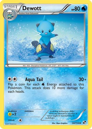 Dewott (30/114) [Black & White: Base Set] Reverse Holofoil