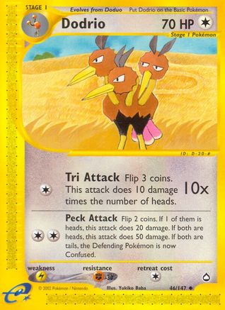 Dodrio (46/147) [Aquapolis] Reverse Holofoil