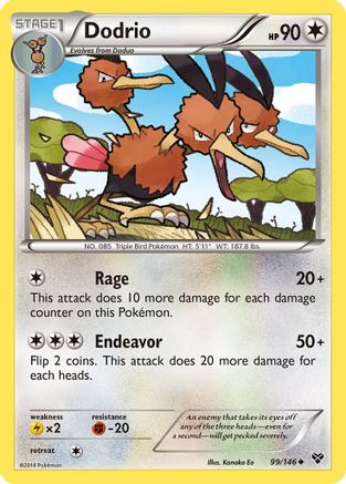 Dodrio (99/146) [XY: Base Set] Reverse Holofoil