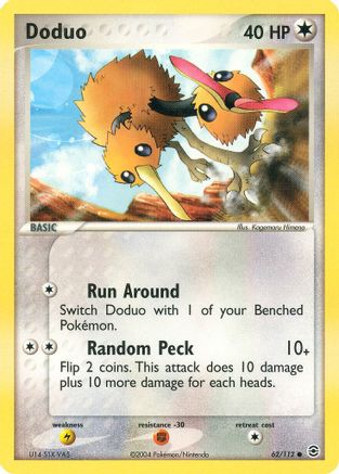 Doduo (62/112) [EX: FireRed & LeafGreen] Reverse Holofoil