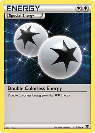 Double Colorless Energy (130/146) [XY: Base Set] Reverse Holofoil