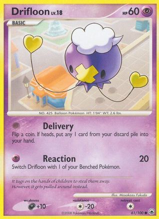 Drifloon (61/100) [Diamond & Pearl: Majestic Dawn] Reverse Holofoil