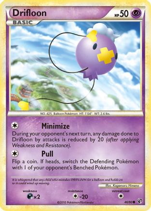 Drifloon (46/90) [HeartGold & SoulSilver: Undaunted] Reverse Holofoil