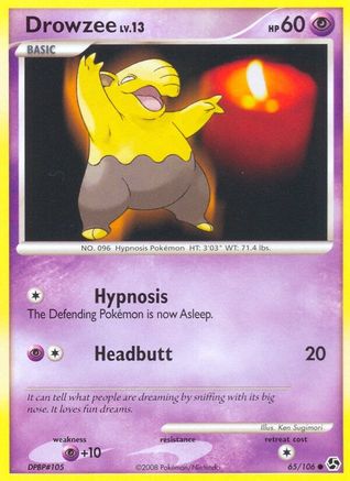 Drowzee (65/106) [Diamond & Pearl: Great Encounters] Reverse Holofoil