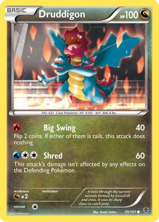 Druddigon (70/101) [Black & White: Plasma Blast] Reverse Holofoil
