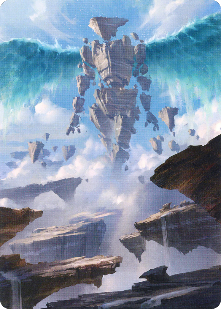 Celestial Colonnade // Celestial Colonnade  [Zendikar Rising Art Series] (Borderless) Foil