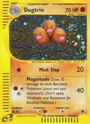 Dugtrio (10/165) [Expedition: Base Set] Reverse Holofoil