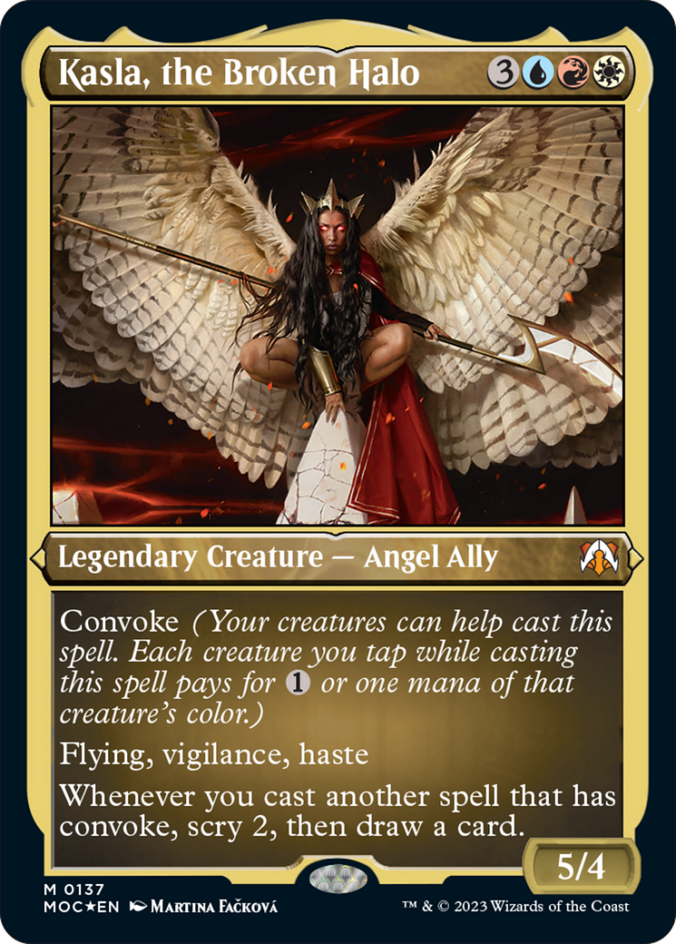 Kasla, the Broken Halo (Display Commander) [March of the Machine Commander] Foil
