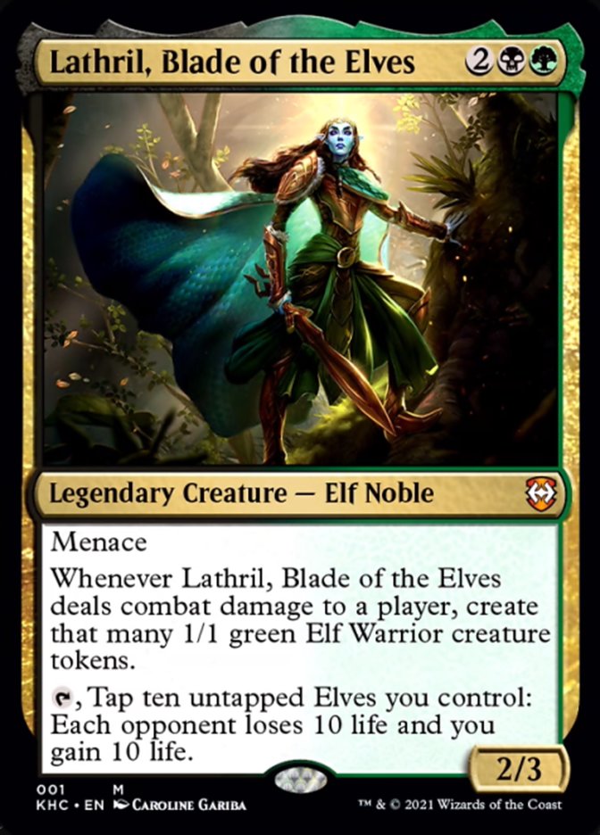 Lathril, Blade of the Elves [Kaldheim Commander] Foil