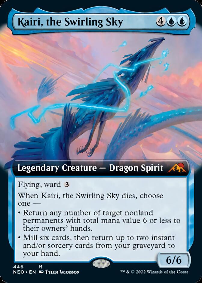 Kairi, the Swirling Sky (Extended Art) [Kamigawa: Neon Dynasty] Foil