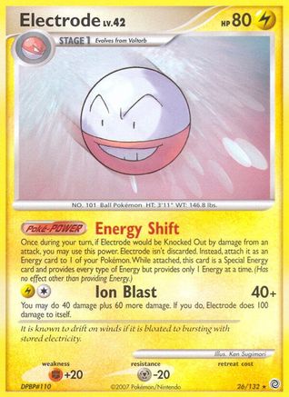 Electrode (26/132) [Diamond & Pearl: Secret Wonders] Reverse Holofoil