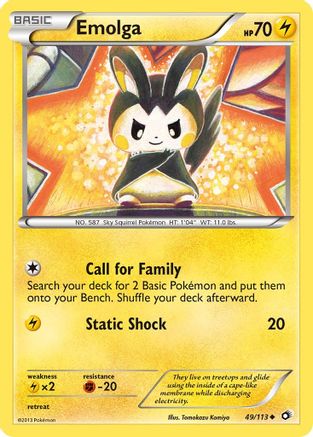 Emolga (49/113) [Black & White: Legendary Treasures] Reverse Holofoil