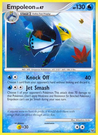 Empoleon (26/127) [Platinum: Base Set] Reverse Holofoil