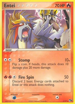 Entei (1/17) [POP Series 2] Holofoil
