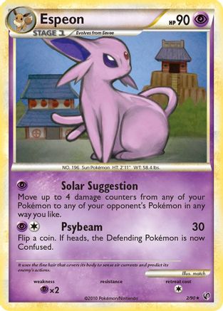 Espeon (2/90) [HeartGold & SoulSilver: Undaunted] Reverse Holofoil