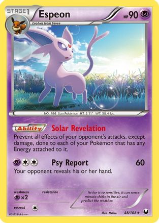 Espeon (48/108) [Black & White: Dark Explorers] Reverse Holofoil