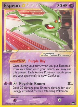 Espeon Star (16/17) [POP Series 5] Holofoil