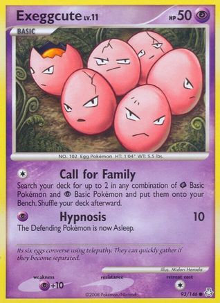 Exeggcute (93/146) [Diamond & Pearl: Legends Awakened] Reverse Holofoil